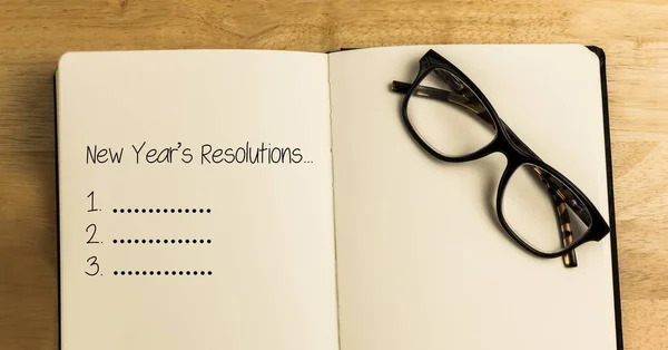 Nytt år resolution mål — Stockfoto