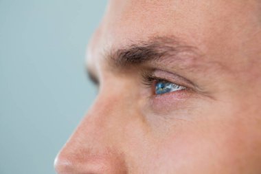 Close up of a man eyes clipart
