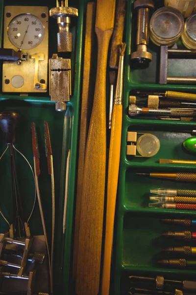 Saat tamir araçları, ekipmanları ve Makinaları — Stok fotoğraf