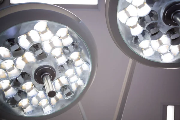 Surgical lights in operation theater — Stock Photo, Image