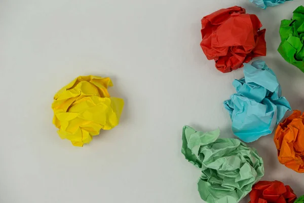 Renkli buruşuk kağıt — Stok fotoğraf
