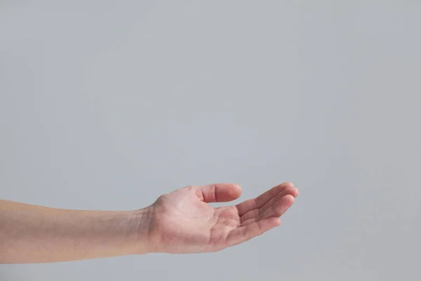 Cupped hand of a woman — Stock Photo, Image