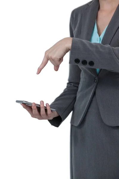 Businesswoman using mobile phone — Stock Photo, Image