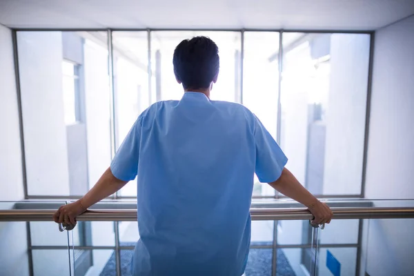 Rear view of female nurse standing — Stock Photo, Image