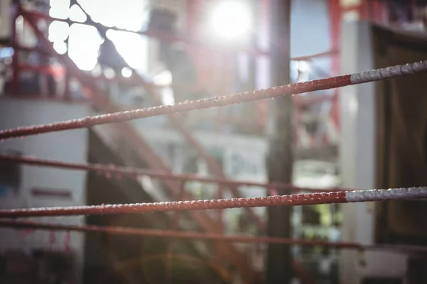 Anel de boxe no estúdio de fitness — Fotografia de Stock