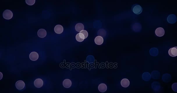 Bokeh de luces de Navidad de colores brillantes — Vídeos de Stock