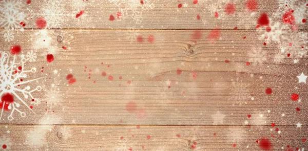 Karşı floorboard kar — Stok fotoğraf