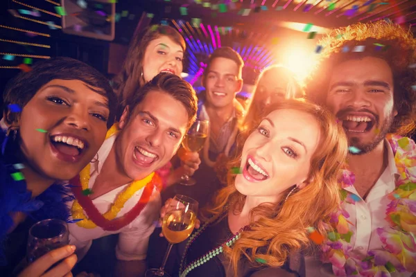 Friends having fun in bar — Stock Photo, Image