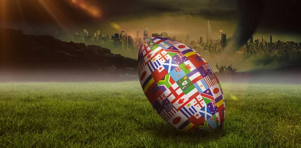 Rugby world cup international ball — Stock Photo, Image