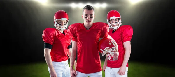 Equipo de fútbol americano — Foto de Stock