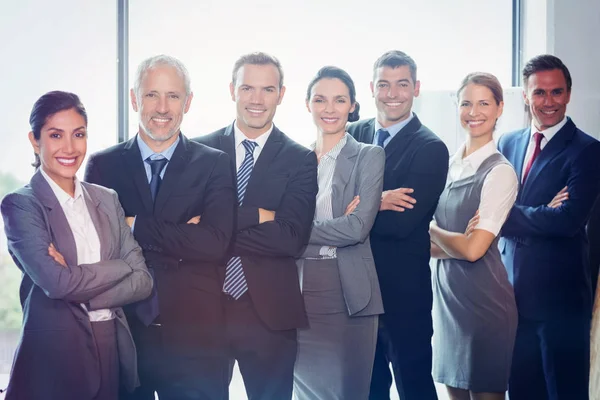 Team of businesspeople posing together — Stock Photo, Image