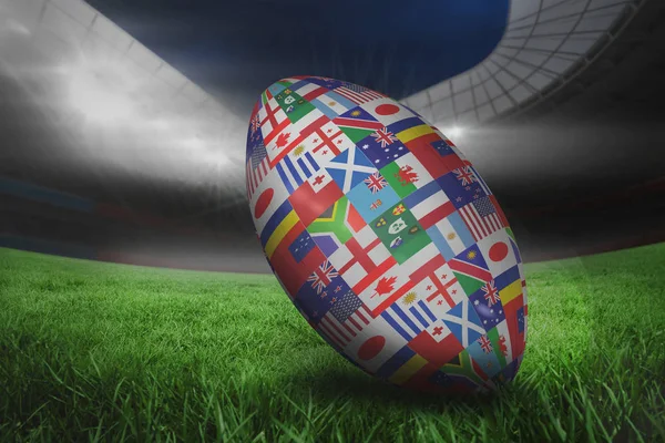 Международный мяч на чемпионате мира по регби — стоковое фото
