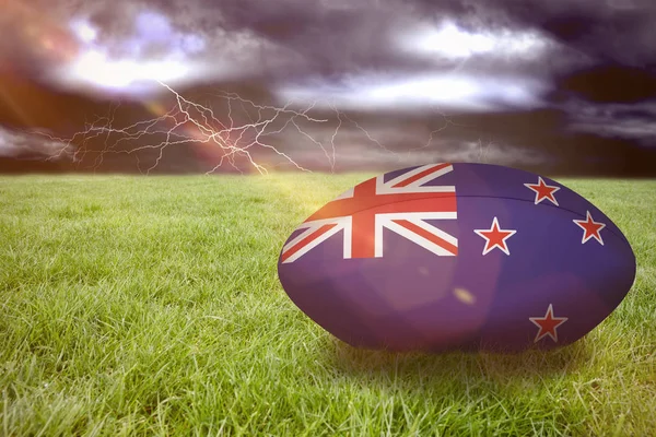 Bola de rugby nova zelândia — Fotografia de Stock