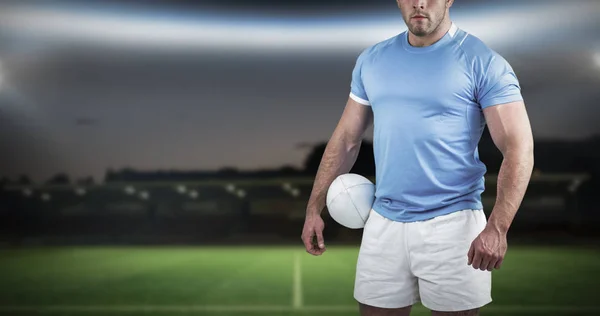 Rugby player looking at camera — Stock Photo, Image