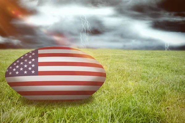 EUA bola de rugby — Fotografia de Stock