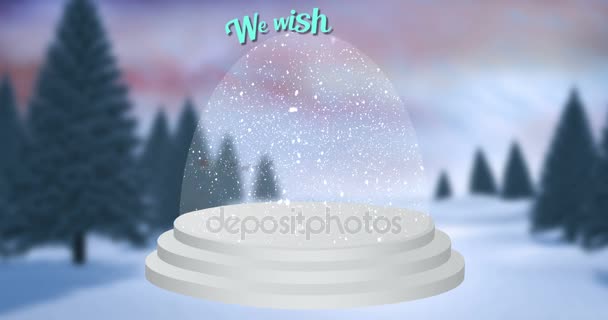 Illustratie van decoratie van Kerstmis — Stockvideo