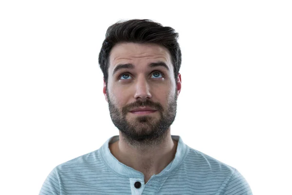 Handsome man looking up — Stock Photo, Image