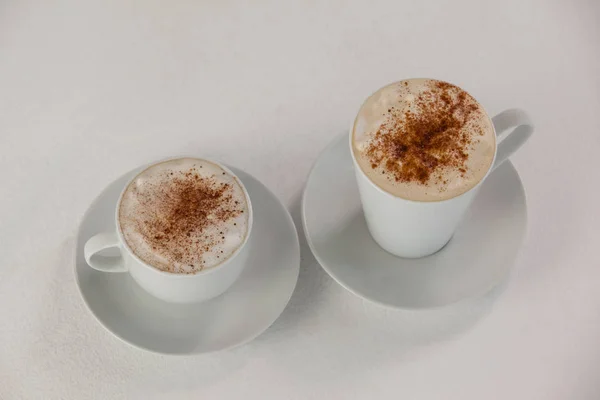 Zwei Tassen Espresso-Kaffee — Stockfoto