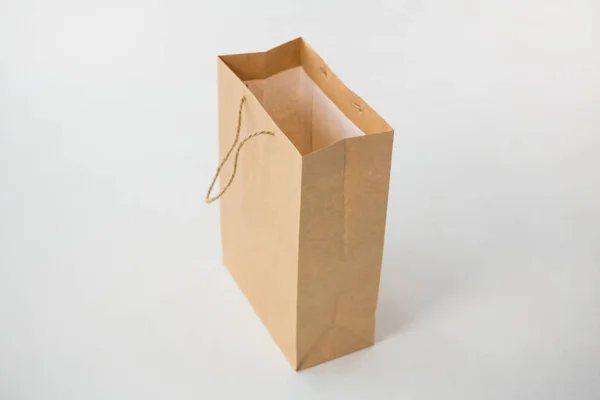 Brown paper shopping bag — Stock Photo, Image
