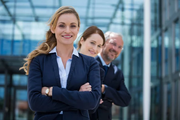 Businesspeople with their hands folded — Stock Photo, Image