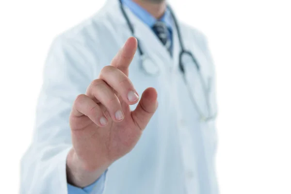 Doctor touching an digital screen — Stock Photo, Image