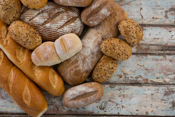 Çeşitli ekmekler Close-Up — Stok fotoğraf