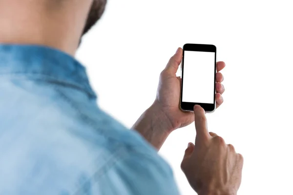 Hombre usando teléfono móvil — Foto de Stock