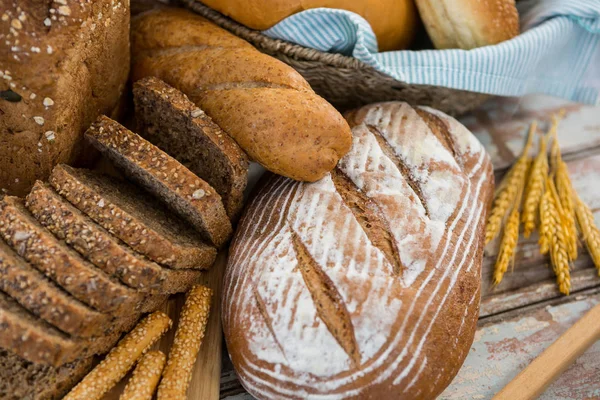Primer plano de los panes — Foto de Stock