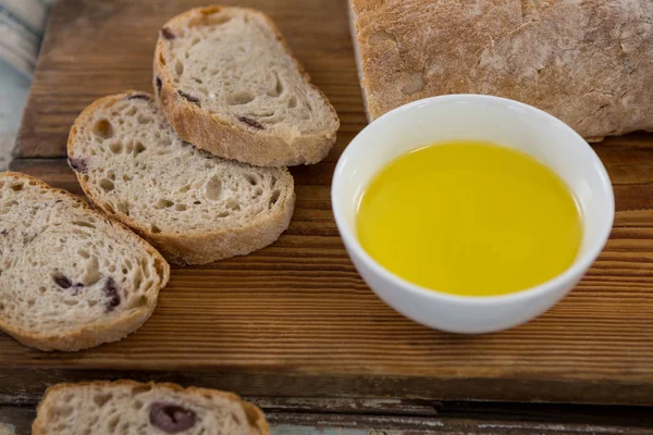 Fatias de pão com manteiga — Fotografia de Stock