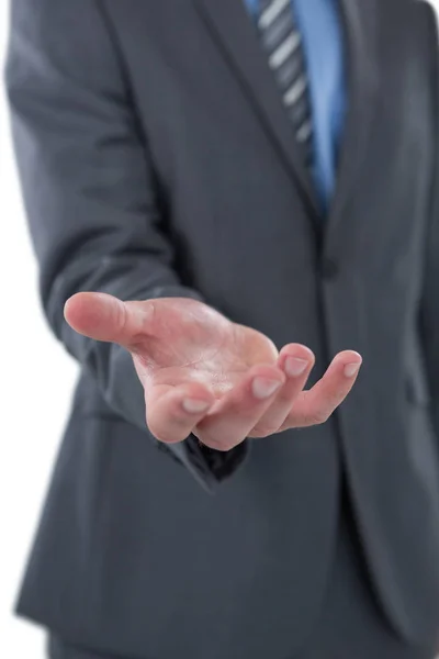 Businessman pretending to hold an object — Stock Photo, Image