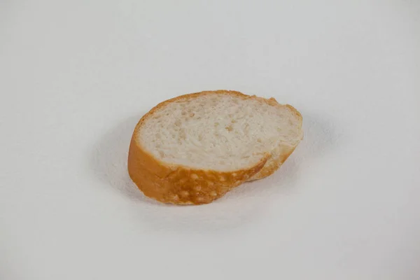 Bread slice on white — Stock Photo, Image