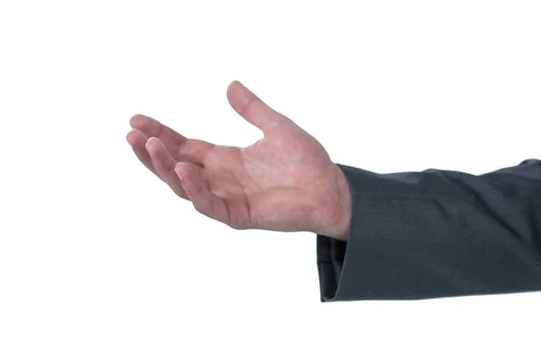 Close-up of businessman hand gesturing — Stock Photo, Image