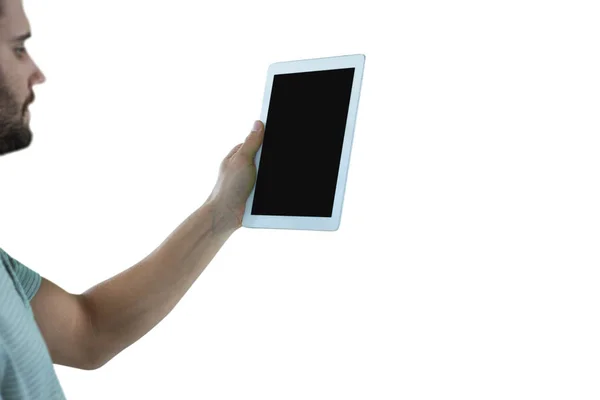 Man holding a digital tablet — Stock Photo, Image