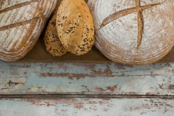 빵의 다양 한 종류의 클로즈업 — 스톡 사진