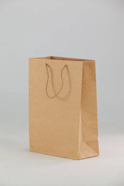 Brown paper shopping bag — Stock Photo, Image