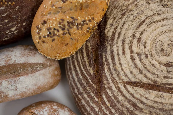 Close-up of bread loaves with sesame — Stock Photo, Image