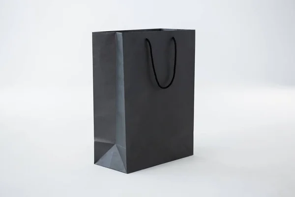 Bolsa de compras de papel negro — Foto de Stock
