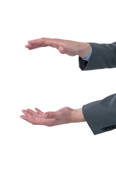 Крупный план жестов деловых рук — стоковое фото