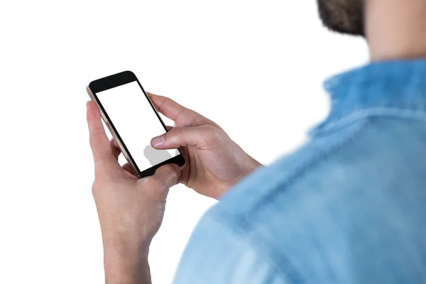 Hombre usando teléfono móvil — Foto de Stock