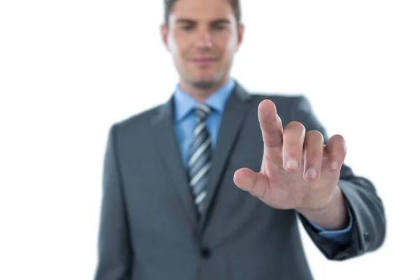 Businessman using digital screen — Stock Photo, Image