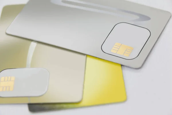 Electronic cards with micro chip — Stock Photo, Image