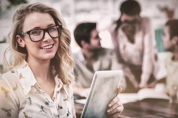 Creative business team working hard together — Stock Photo, Image