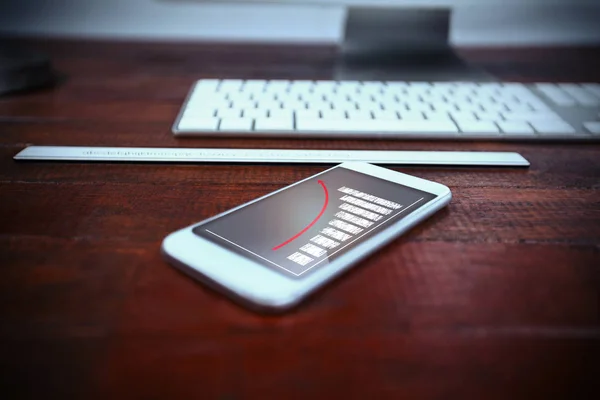 Keyboard and mobile phone — Stock Photo, Image