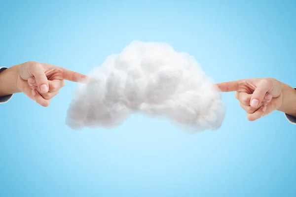 雲の生成されたデジタル画像 — ストック写真
