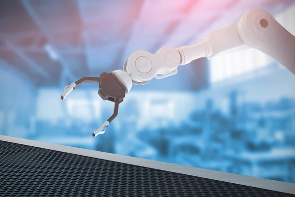 Цифровое изображение металлического когтя роботизированной руки 3d — стоковое фото