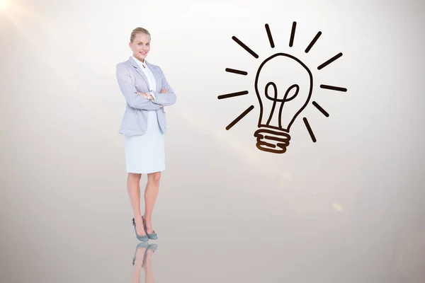 Portrait of a businesswoman with arms crossed — Stock Photo, Image