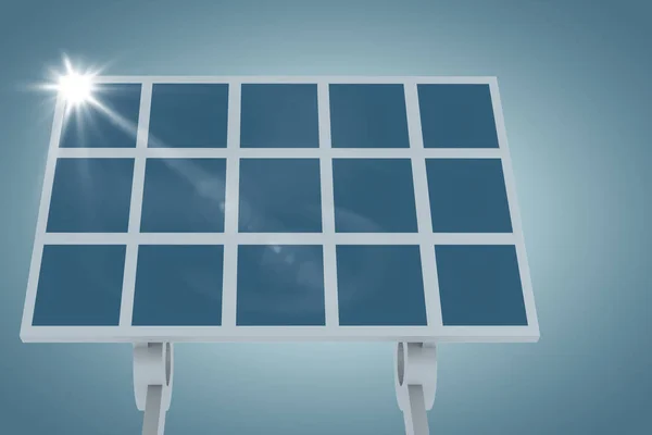 Panel solar 3d — Foto de Stock