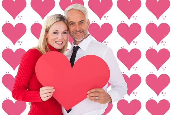 Uomo ottenere una carta di cuore — Foto Stock