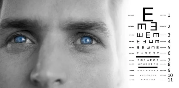 Composite image of eye test — Stock Photo, Image