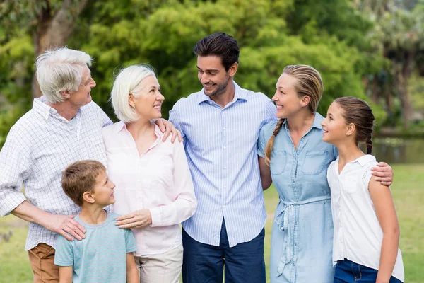 Familia multigeneracional en el parque —  Fotos de Stock